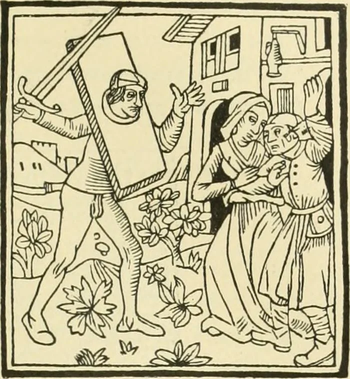 An illustration from Débuts de l'imprimerie en France. L'Imprimerie nationale. L'Hôtel de Rohan, 1905, leaf 71