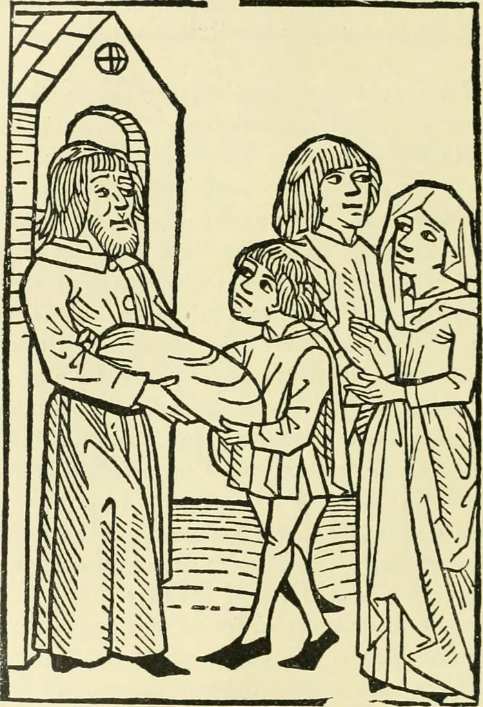 An illustration from Débuts de l'imprimerie en France. L'Imprimerie nationale. L'Hôtel de Rohan, 1905, leaf 74