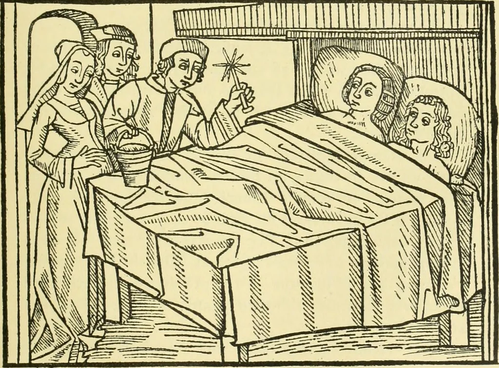 An illustration from Débuts de l'imprimerie en France. L'Imprimerie nationale. L'Hôtel de Rohan, 1905, leaf 77