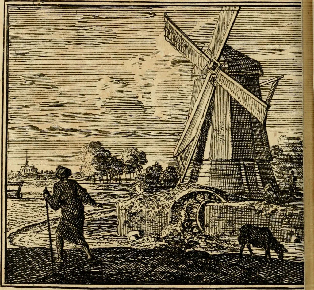 An illustration from De bykorf des gemoeds : honing zaamelende uit allerley bloemen : vervattende over de honderd konstige figuuren : met godlyke spreuken en stichtelyke verzen, 1711, leaf 101