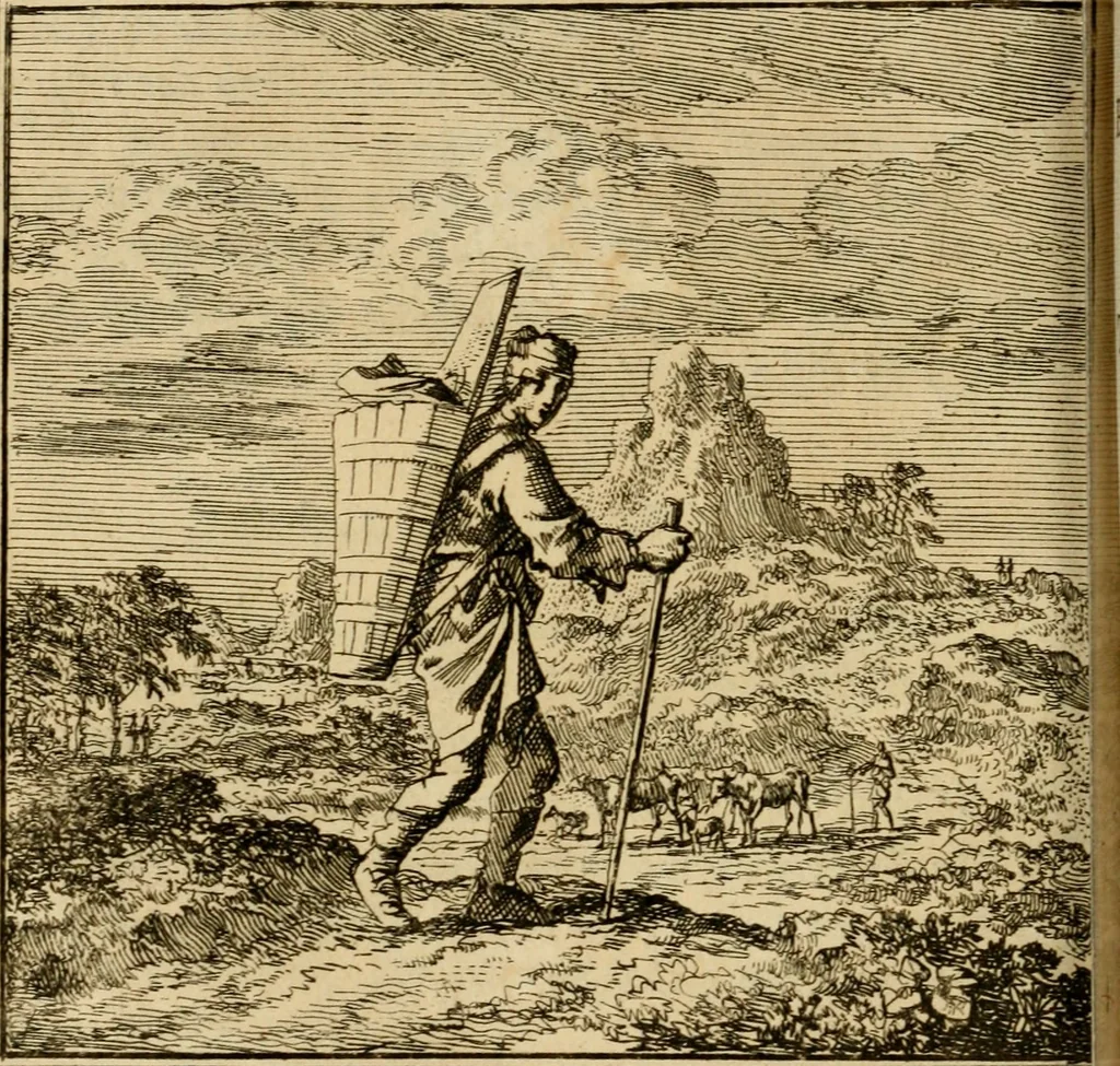 An illustration from De bykorf des gemoeds : honing zaamelende uit allerley bloemen : vervattende over de honderd konstige figuuren : met godlyke spreuken en stichtelyke verzen, 1711, leaf 165