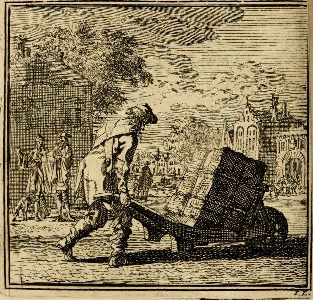 An illustration from De bykorf des gemoeds : honing zaamelende uit allerley bloemen : vervattende over de honderd konstige figuuren : met godlyke spreuken en stichtelyke verzen, 1711, leaf 193
