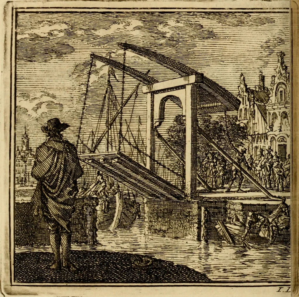 An illustration from De bykorf des gemoeds : honing zaamelende uit allerley bloemen : vervattende over de honderd konstige figuuren : met godlyke spreuken en stichtelyke verzen, 1711, leaf 249