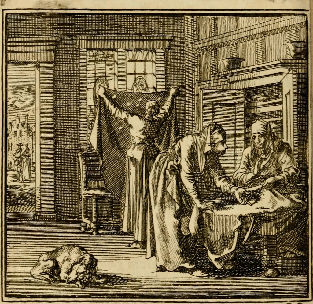 An illustration from De bykorf des gemoeds : honing zaamelende uit allerley bloemen : vervattende over de honderd konstige figuuren : met godlyke spreuken en stichtelyke verzen, 1711, leaf 305