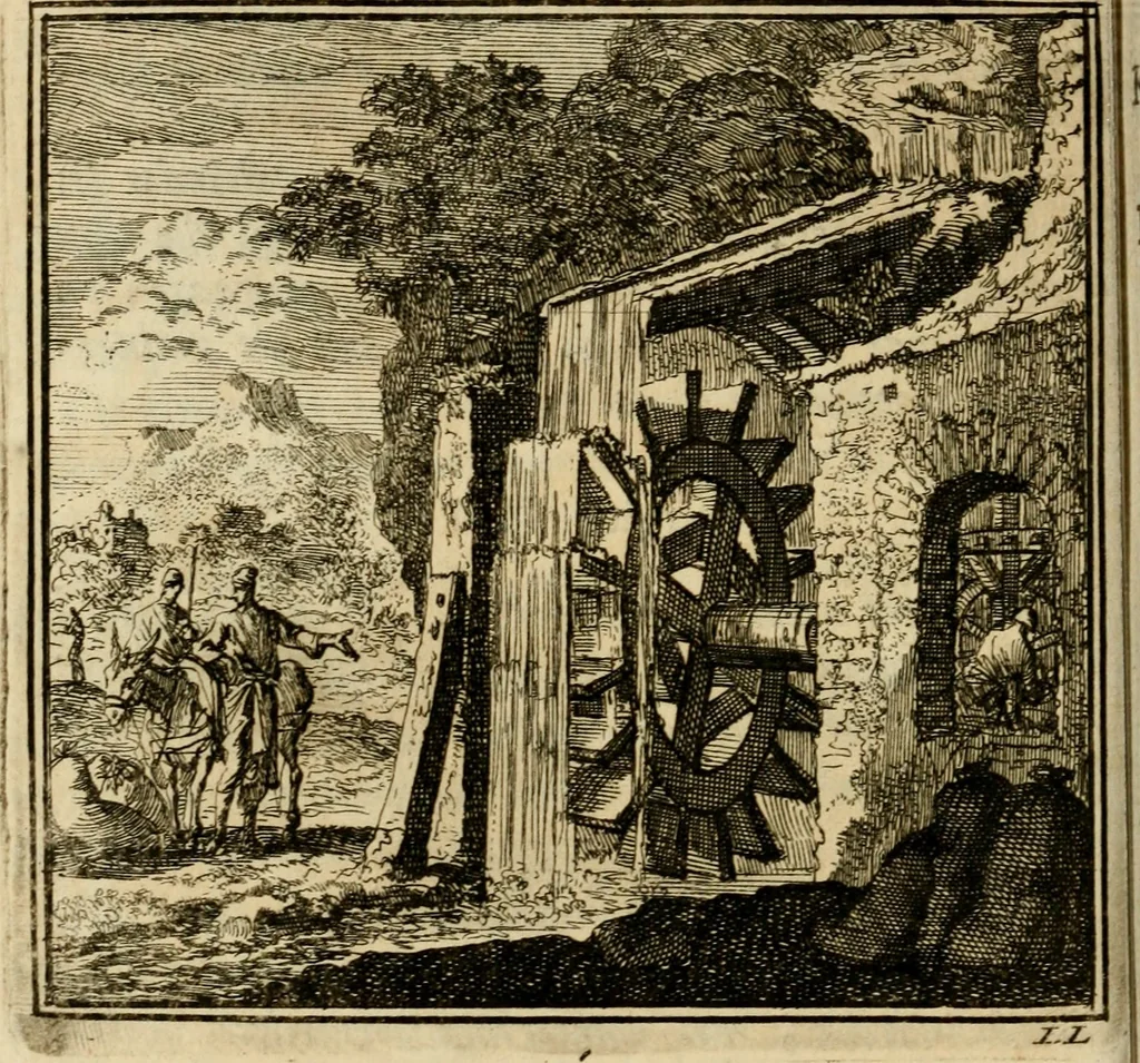 An illustration from De bykorf des gemoeds : honing zaamelende uit allerley bloemen : vervattende over de honderd konstige figuuren : met godlyke spreuken en stichtelyke verzen, 1711, leaf 33