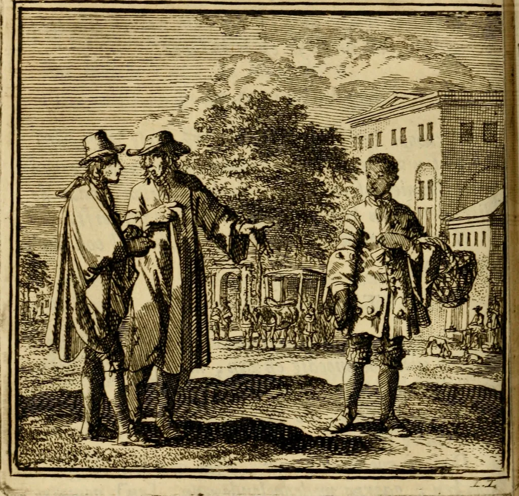 An illustration from De bykorf des gemoeds : honing zaamelende uit allerley bloemen : vervattende over de honderd konstige figuuren : met godlyke spreuken en stichtelyke verzen, 1711, leaf 341