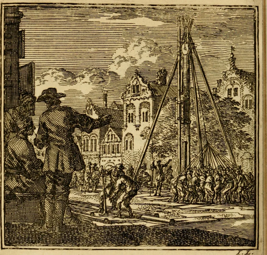 An illustration from De bykorf des gemoeds : honing zaamelende uit allerley bloemen : vervattende over de honderd konstige figuuren : met godlyke spreuken en stichtelyke verzen, 1711, leaf 361