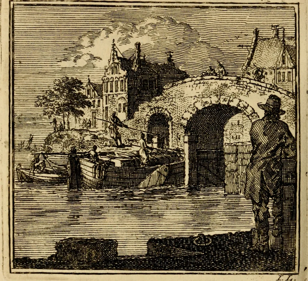 An illustration from De bykorf des gemoeds : honing zaamelende uit allerley bloemen : vervattende over de honderd konstige figuuren : met godlyke spreuken en stichtelyke verzen, 1711, leaf 401
