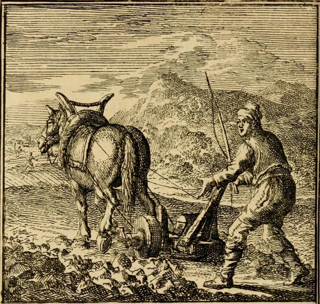 An illustration from De bykorf des gemoeds : honing zaamelende uit allerley bloemen : vervattende over de honderd konstige figuuren : met godlyke spreuken en stichtelyke verzen, 1711, leaf 57