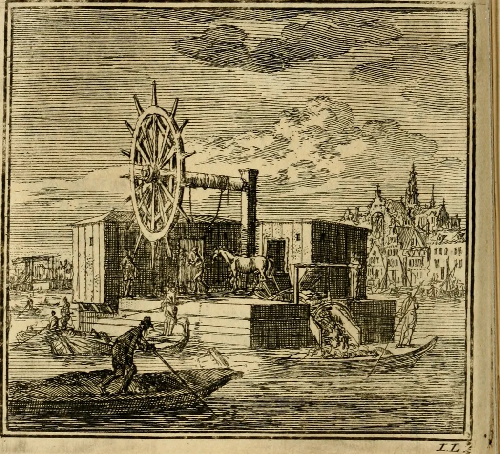 An illustration from De bykorf des gemoeds : honing zaamelende uit allerley bloemen : vervattende over de honderd konstige figuuren : met godlyke spreuken en stichtelyke verzen, 1711, leaf 77
