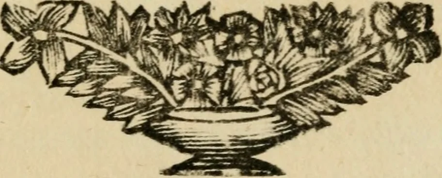 An illustration from De bykorf des gemoeds : honing zaamelende uit allerley bloemen : vervattende over de honderd konstige figuuren : met godlyke spreuken en stichtelyke verzen, 1711, leaf 8