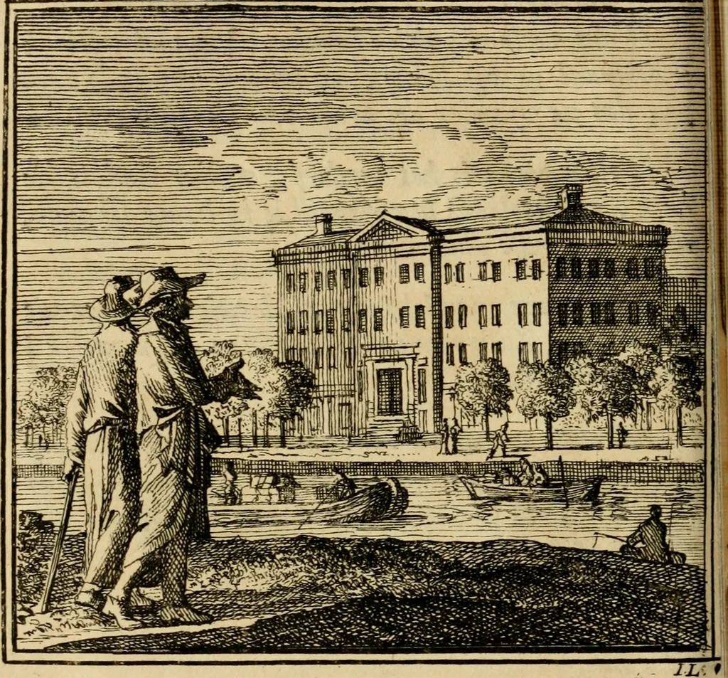 An illustration from De bykorf des gemoeds : honing zaamelende uit allerley bloemen : vervattende over de honderd konstige figuuren : met godlyke spreuken en stichtelyke verzen, 1711, leaf 93