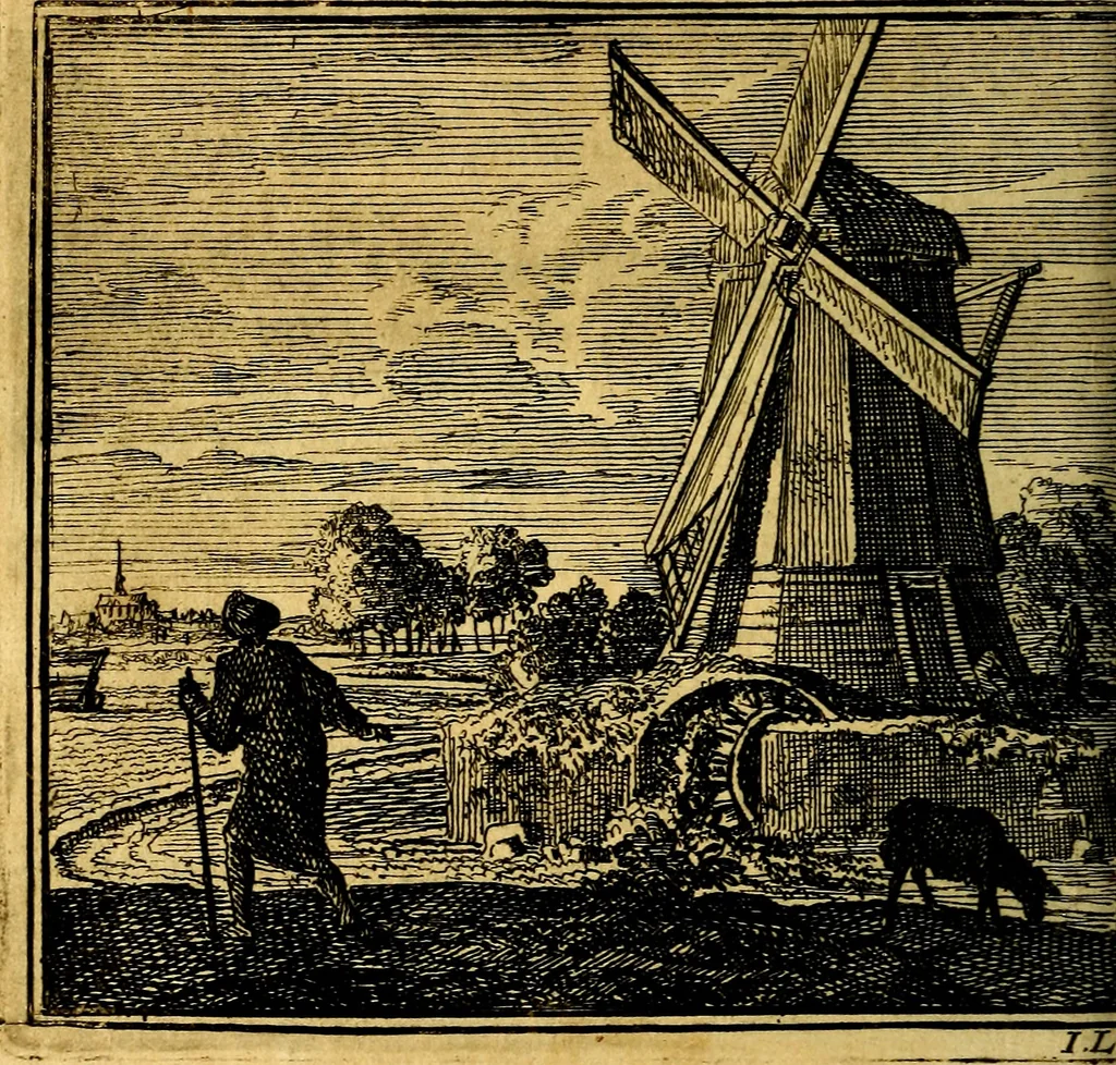 An illustration from De Bykorf des Gemoeds : Honing zaamelende uit allerley Bloemen, 1711, leaf 101