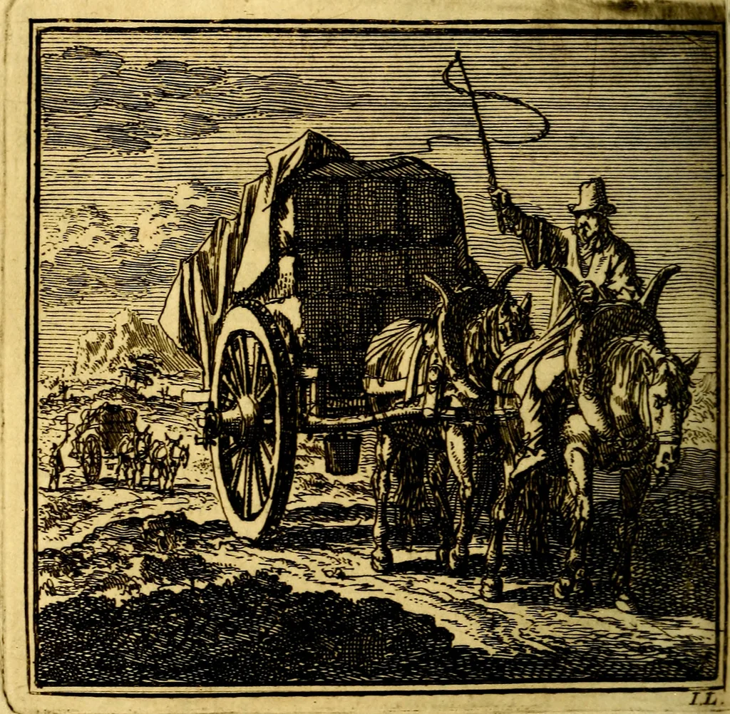 An illustration from De Bykorf des Gemoeds : Honing zaamelende uit allerley Bloemen, 1711, leaf 217