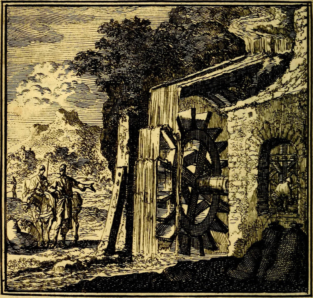 An illustration from De Bykorf des Gemoeds : Honing zaamelende uit allerley Bloemen, 1711, leaf 33