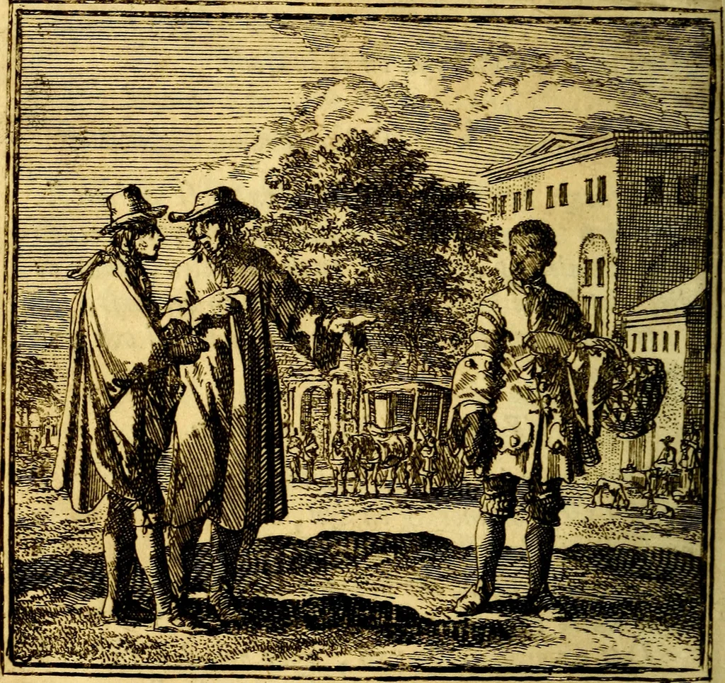 An illustration from De Bykorf des Gemoeds : Honing zaamelende uit allerley Bloemen, 1711, leaf 341