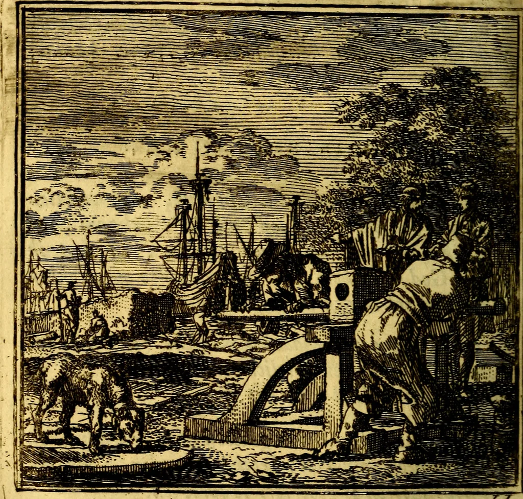 An illustration from De Bykorf des Gemoeds : Honing zaamelende uit allerley Bloemen, 1711, leaf 389