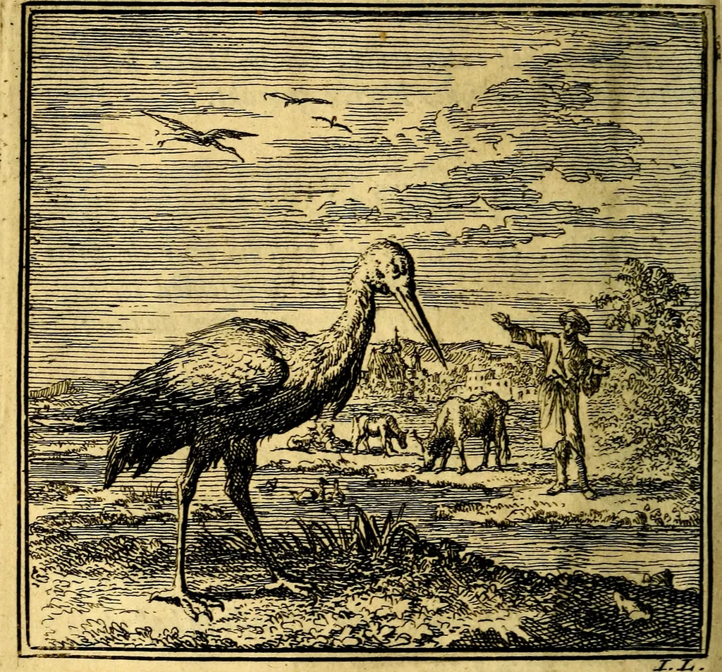 An illustration from De Bykorf des Gemoeds : Honing zaamelende uit allerley Bloemen, 1711, leaf 61