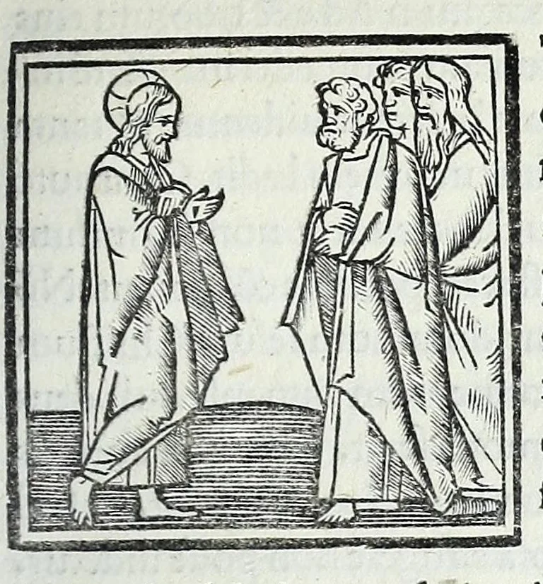 An illustration from Decachordvm christianvm : Ivlio II, pont. max. dicatvm, 1507, leaf 217