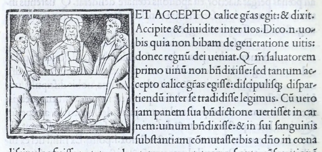 An illustration from Decachordvm christianvm : Ivlio II, pont. max. dicatvm, 1507, leaf 256