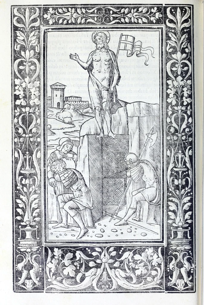 An illustration from Decachordvm christianvm : Ivlio II, pont. max. dicatvm, 1507, leaf 446