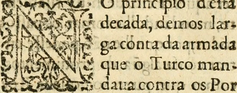 An illustration from Decada quarta da Asia : dos feitos que os portugueses fizeram na conquista e descobrimento das terras, & mares do Oriente : em quanto gouernaraõ a India Lopo Vaz de Saõ Payo, & parte de Nuno da Cunha, 1602, leaf 266