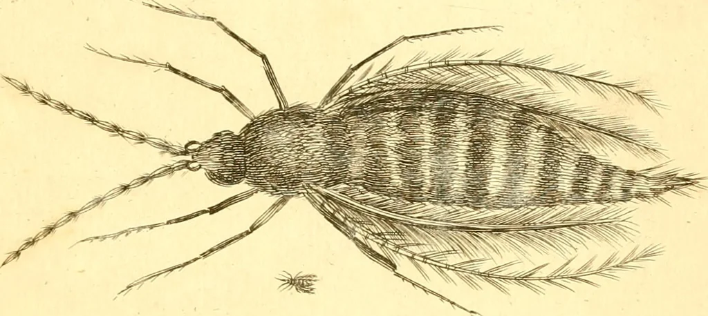 An illustration from A decade of curious insects : some of them not describ'd before, shewn in their natural size, and as they appear enlarg'd before the Lucernal microscope, in which the solar apparatus is artificially illuminated : With their history, characters, manners, and places of abode, on ten quarto plates, and their explanations : drawn and engraved from nature, 1773, leaf 50