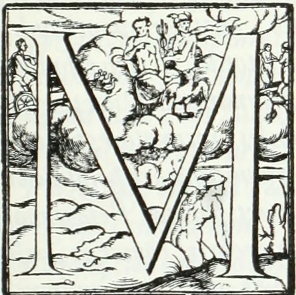 An illustration from De causa Dei contra Pelagium et de virtute causarum. Opera et studio Henrici Savilli. Ex scriptis codicibus nunc primum editi, 1618, leaf 18