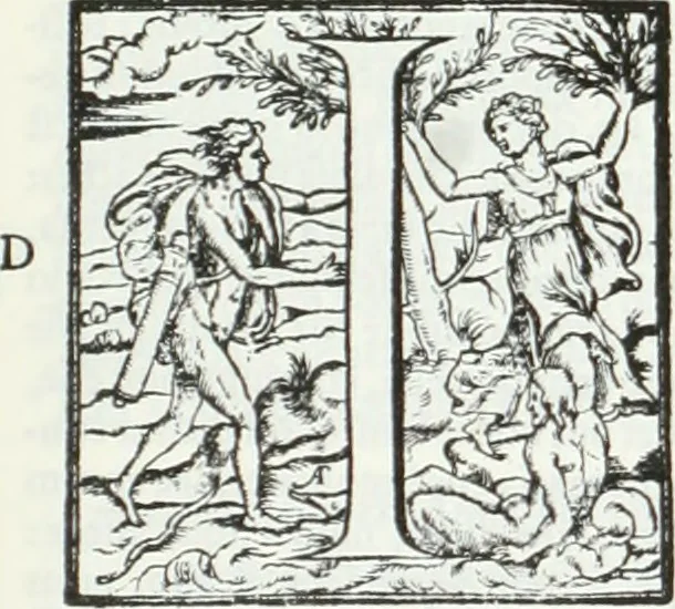 An illustration from De causa Dei contra Pelagium et de virtute causarum. Opera et studio Henrici Savilli. Ex scriptis codicibus nunc primum editi, 1618, leaf 40