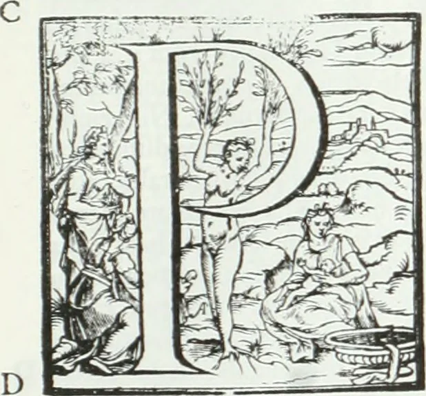 An illustration from De causa Dei contra Pelagium et de virtute causarum. Opera et studio Henrici Savilli. Ex scriptis codicibus nunc primum editi, 1618, leaf 676