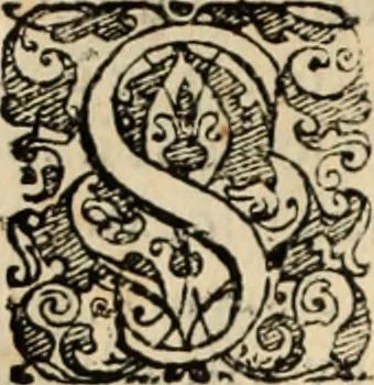 An illustration from Decisiones supremi eminentissimique Senatus Portugalliae ex gravissimorum patrum responsis collectae, 1621, leaf 127