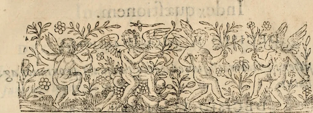An illustration from Decisiones supremi eminentissimique Senatus Portugalliae ex gravissimorum patrum responsis collectae, 1621, leaf 18