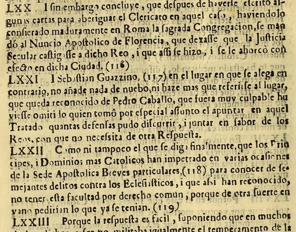 An illustration from Decission de la Real Audiencia de los Reyes. En favor de la regalia, i real jurisdicion, : sobre el articulo, dos vezes remitido, en la causa de Oliberos Belin, llamado comunmente don Carlos Clerque, 1682, leaf 32