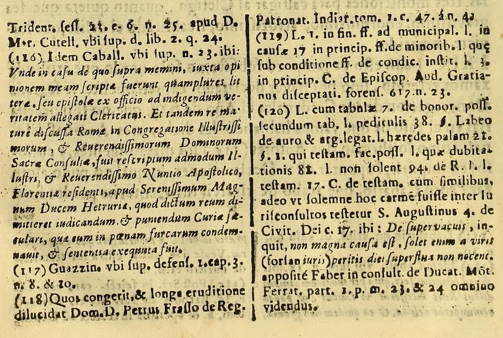An illustration from Decission de la Real Audiencia de los Reyes. En favor de la regalia, i real jurisdicion, : sobre el articulo, dos vezes remitido, en la causa de Oliberos Belin, llamado comunmente don Carlos Clerque, 1682, leaf 32
