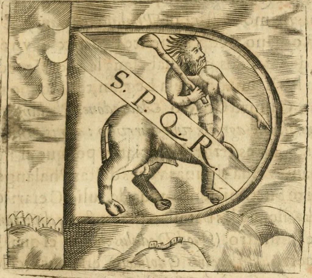 An illustration from Declaracion magistral sobre las emblemas de Andres Alciato con todas las historias, antiguedades, moralidad y doctrina tocante a las buenas costumbres, 1615, leaf 122