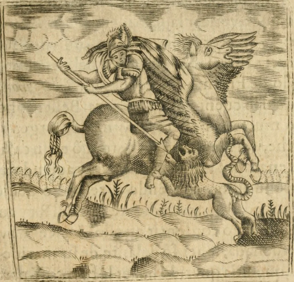 An illustration from Declaracion magistral sobre las emblemas de Andres Alciato con todas las historias, antiguedades, moralidad y doctrina tocante a las buenas costumbres, 1615, leaf 132