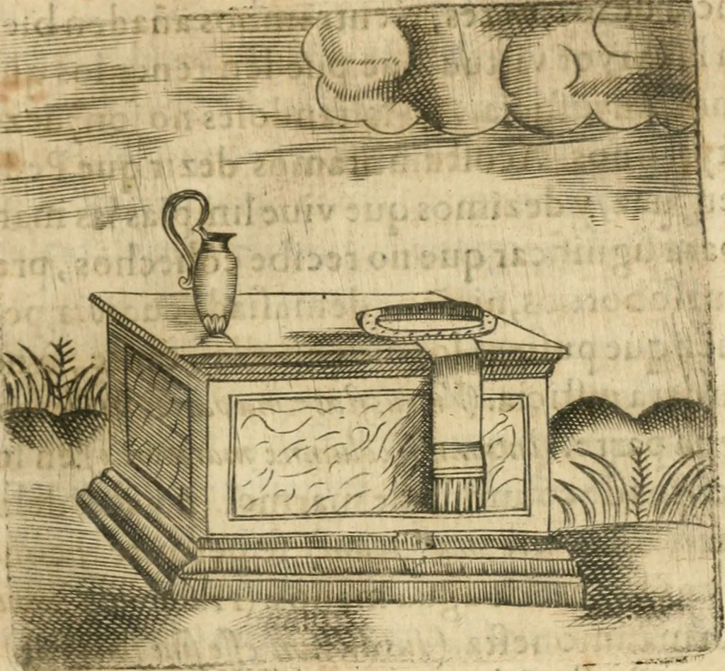 An illustration from Declaracion magistral sobre las emblemas de Andres Alciato con todas las historias, antiguedades, moralidad y doctrina tocante a las buenas costumbres, 1615, leaf 240