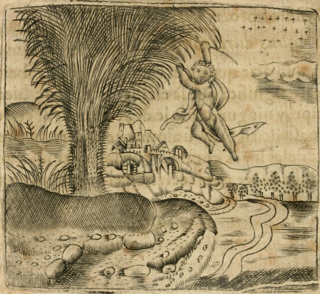 An illustration from Declaracion magistral sobre las emblemas de Andres Alciato con todas las historias, antiguedades, moralidad y doctrina tocante a las buenas costumbres, 1615, leaf 271