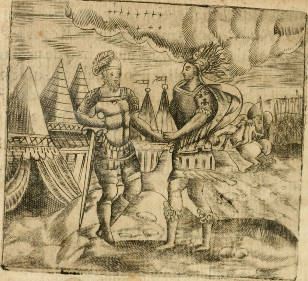 An illustration from Declaracion magistral sobre las emblemas de Andres Alciato con todas las historias, antiguedades, moralidad y doctrina tocante a las buenas costumbres, 1615, leaf 289