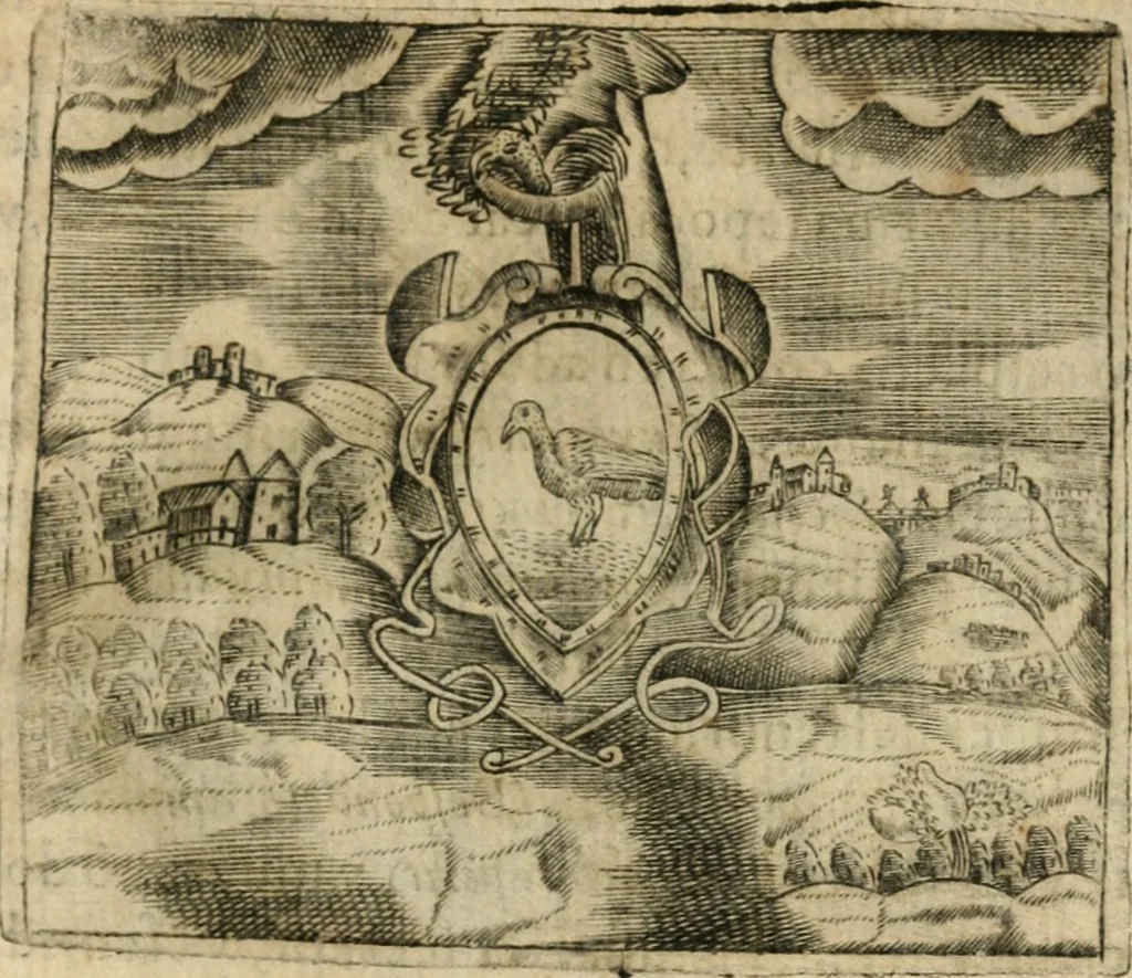 An illustration from Declaracion magistral sobre las emblemas de Andres Alciato con todas las historias, antiguedades, moralidad y doctrina tocante a las buenas costumbres, 1615, leaf 330
