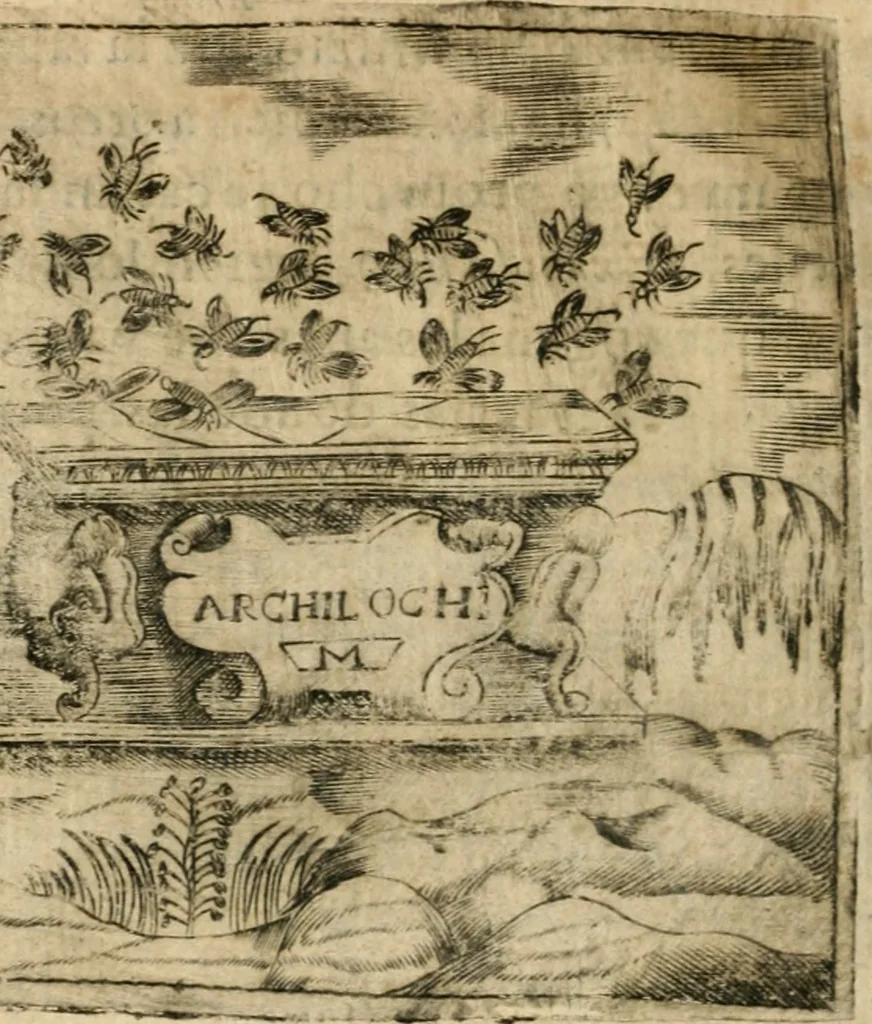 An illustration from Declaracion magistral sobre las emblemas de Andres Alciato con todas las historias, antiguedades, moralidad y doctrina tocante a las buenas costumbres, 1615, leaf 343