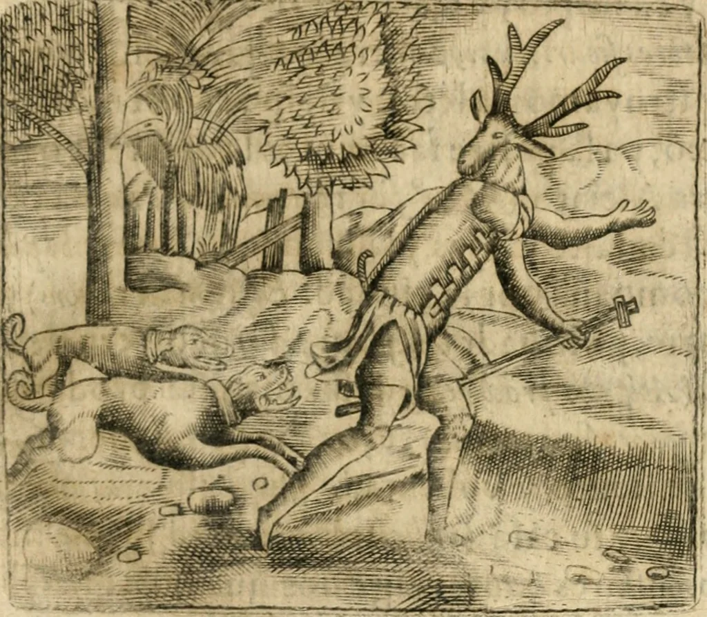 An illustration from Declaracion magistral sobre las emblemas de Andres Alciato con todas las historias, antiguedades, moralidad y doctrina tocante a las buenas costumbres, 1615, leaf 348