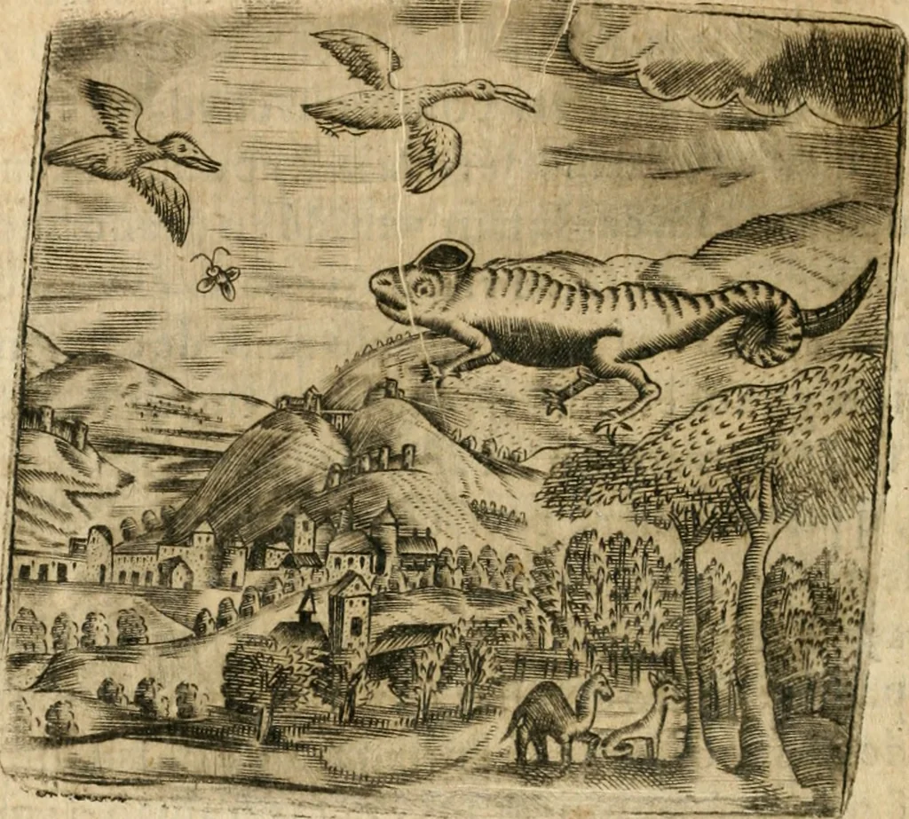 An illustration from Declaracion magistral sobre las emblemas de Andres Alciato con todas las historias, antiguedades, moralidad y doctrina tocante a las buenas costumbres, 1615, leaf 353