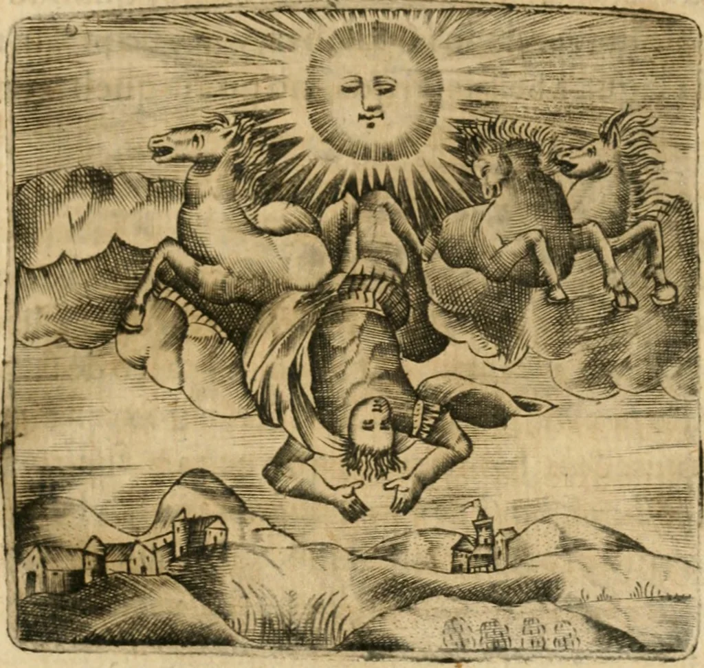 An illustration from Declaracion magistral sobre las emblemas de Andres Alciato con todas las historias, antiguedades, moralidad y doctrina tocante a las buenas costumbres, 1615, leaf 366