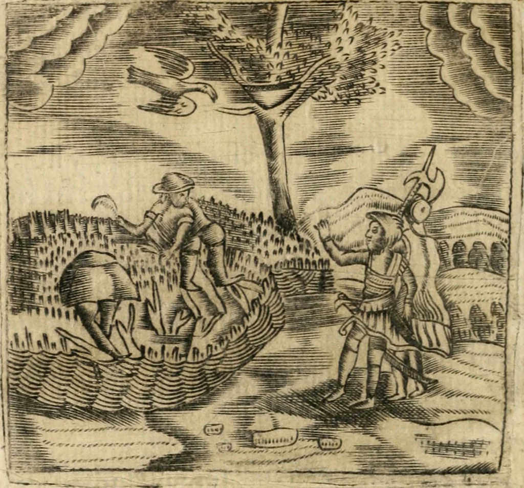 An illustration from Declaracion magistral sobre las emblemas de Andres Alciato con todas las historias, antiguedades, moralidad y doctrina tocante a las buenas costumbres, 1615, leaf 381