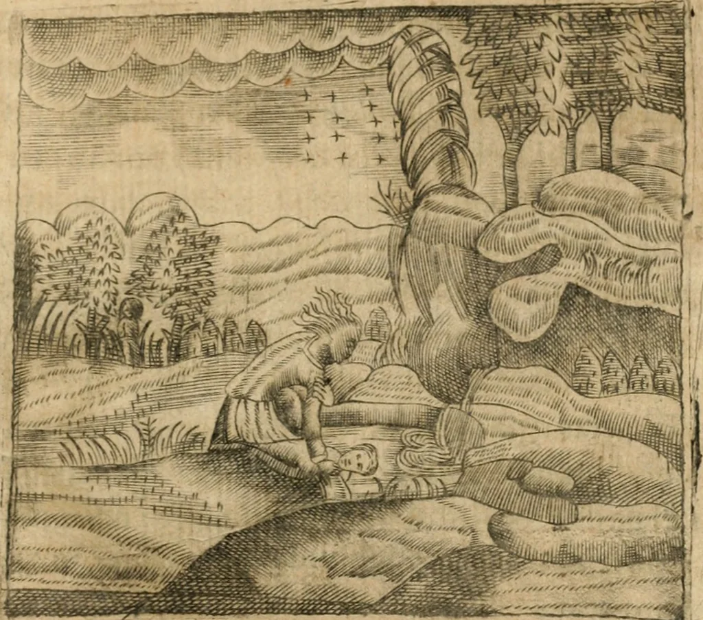 An illustration from Declaracion magistral sobre las emblemas de Andres Alciato con todas las historias, antiguedades, moralidad y doctrina tocante a las buenas costumbres, 1615, leaf 410