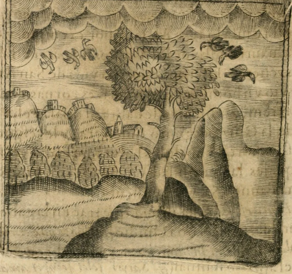 An illustration from Declaracion magistral sobre las emblemas de Andres Alciato con todas las historias, antiguedades, moralidad y doctrina tocante a las buenas costumbres, 1615, leaf 431