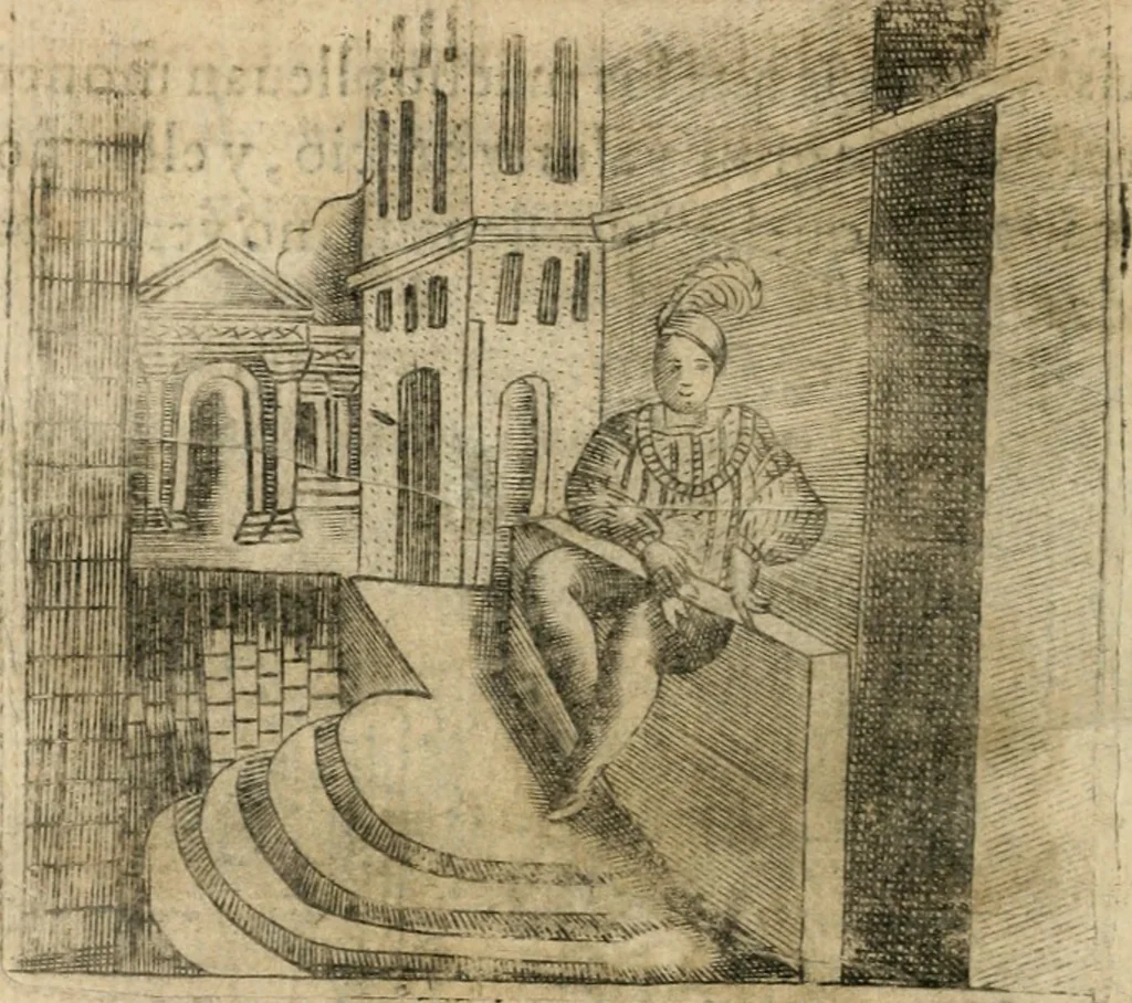 An illustration from Declaracion magistral sobre las emblemas de Andres Alciato con todas las historias, antiguedades, moralidad y doctrina tocante a las buenas costumbres, 1615, leaf 483