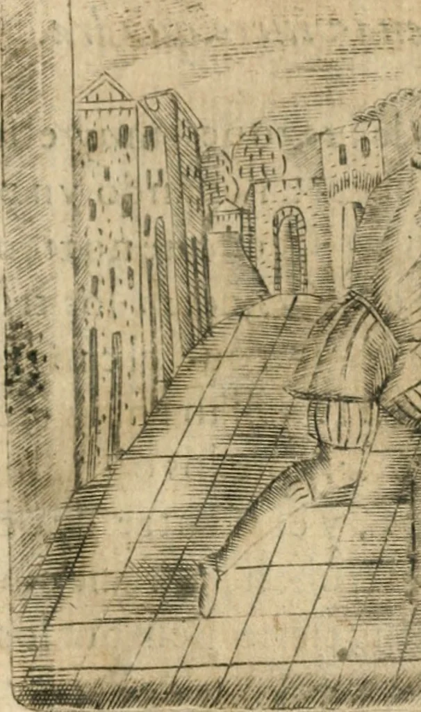 An illustration from Declaracion magistral sobre las emblemas de Andres Alciato con todas las historias, antiguedades, moralidad y doctrina tocante a las buenas costumbres, 1615, leaf 504