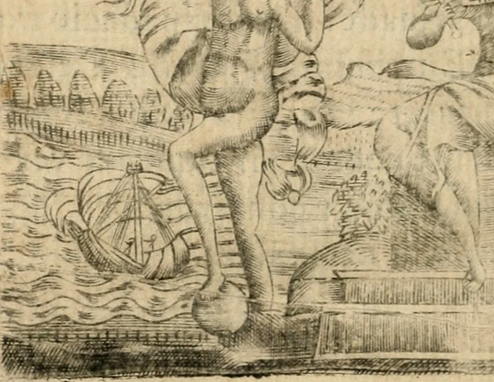 An illustration from Declaracion magistral sobre las emblemas de Andres Alciato con todas las historias, antiguedades, moralidad y doctrina tocante a las buenas costumbres, 1615, leaf 527